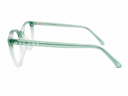 Mint Amelie - Transparencia menta con estilo natural.